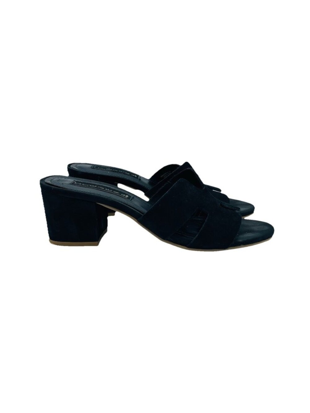 Steven By Steve Madden Shoes Womens Size 10 M Black Fabia Leather Heeled Sandals